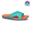 Ceyo Womens Sliders NEW-SPLASH-Z Green and Orange