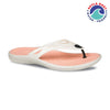 Ceyo Womens flip flop NEW-SPLASH-Z1 in Cream and Salmon