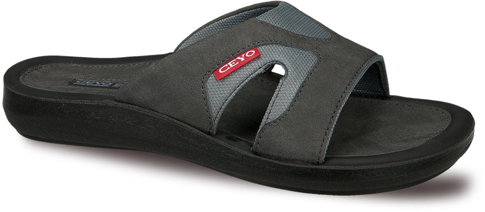 Ceyo Mens Sliders 6100-21 in Grey