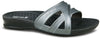 Ceyo Womens Slides 9942 in Silver and Black